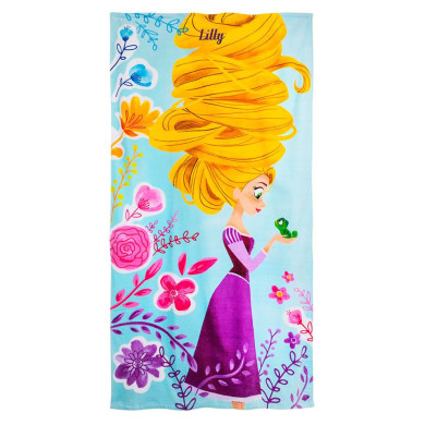 MS: 0305241 - Khăn tắm biển/hồ bơi Công chúa tóc dài Rapunzel